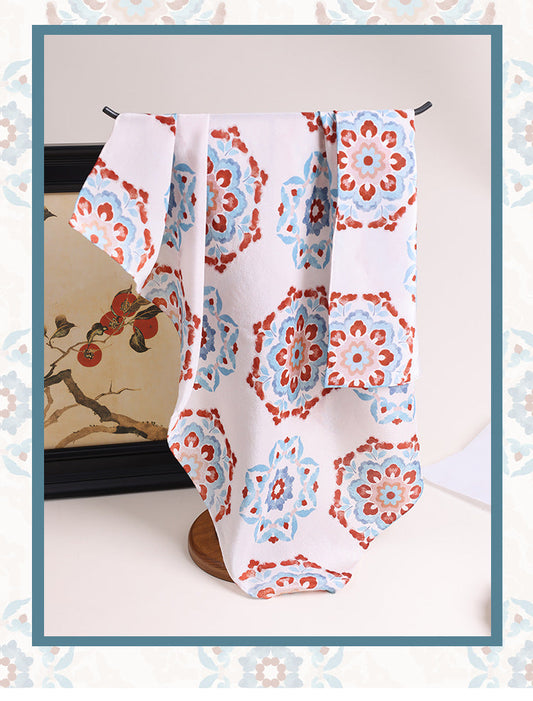 100% Mulberry Silk Square Scarf | Double Crepe 12mm Luxury Women's Scarf