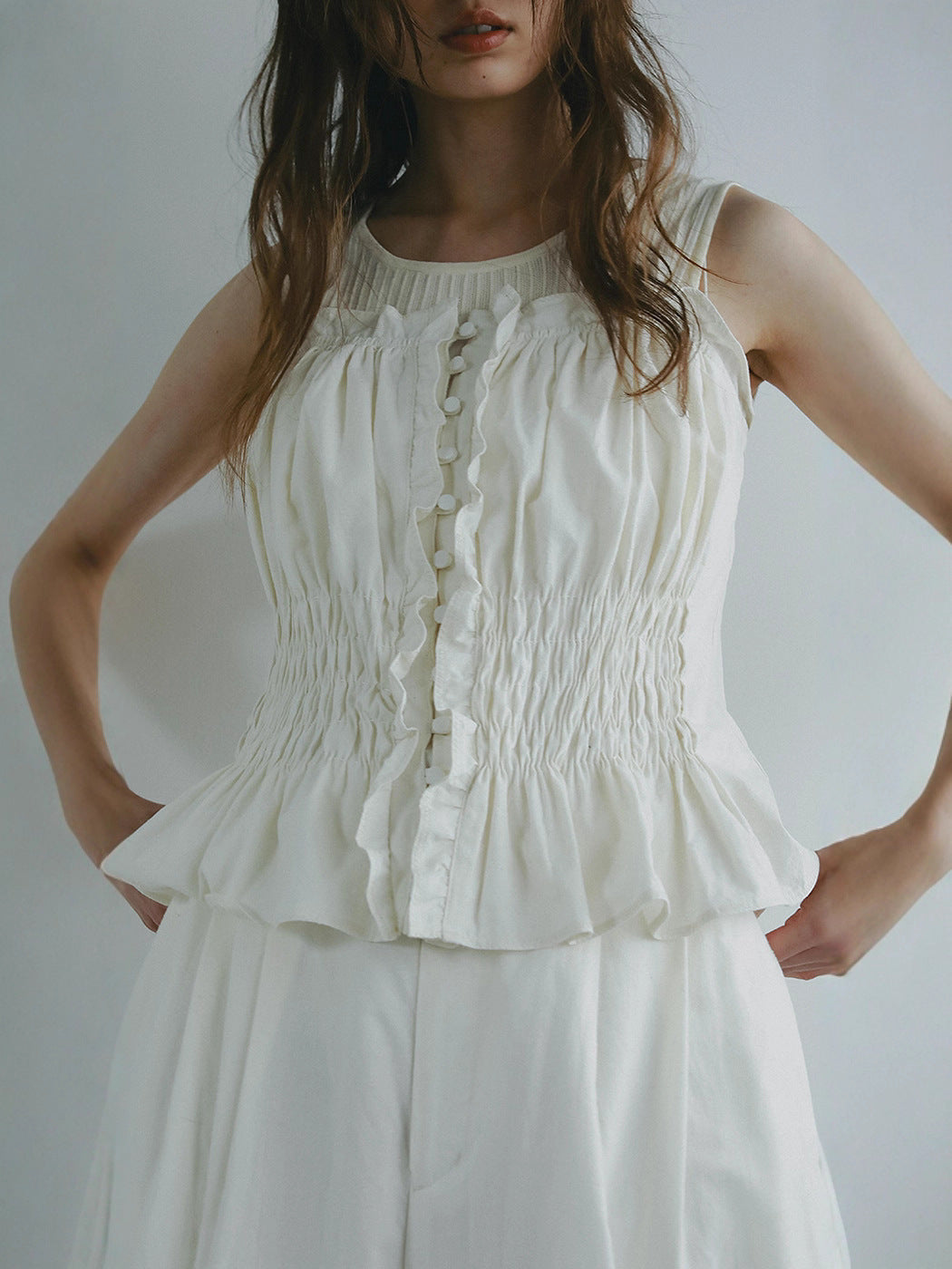 Spring and summer new Japanese loose and thin breathable comfortable top vest