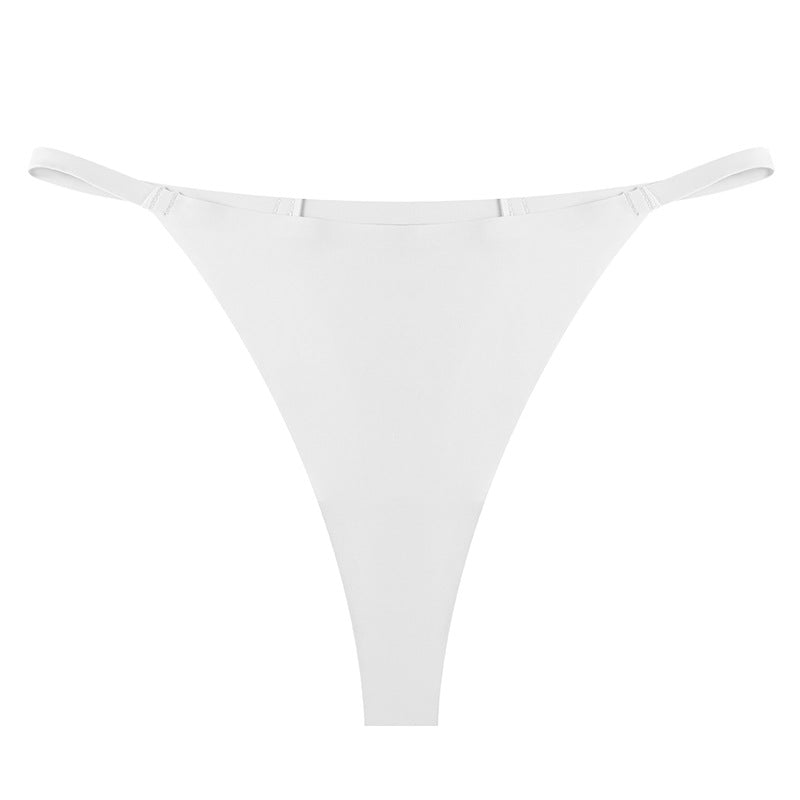 Sports One Piece T Pants Ice Silk Breathable Quick Drying Low Waist Traceless Sexy Strap Thong