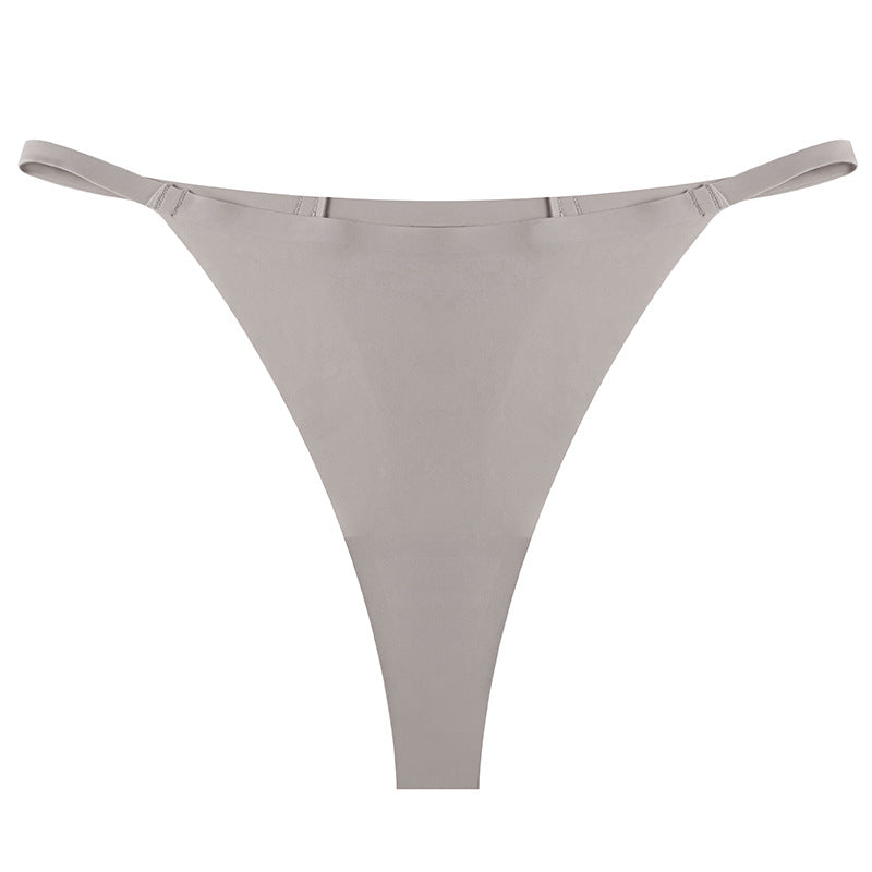 Sports One Piece T Pants Ice Silk Breathable Quick Drying Low Waist Traceless Sexy Strap Thong