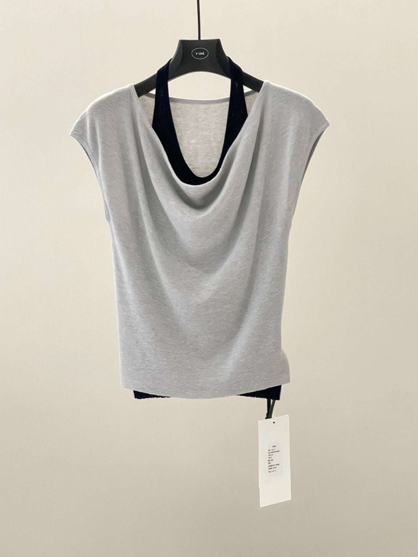 Premium one-word shoulder fake two tops