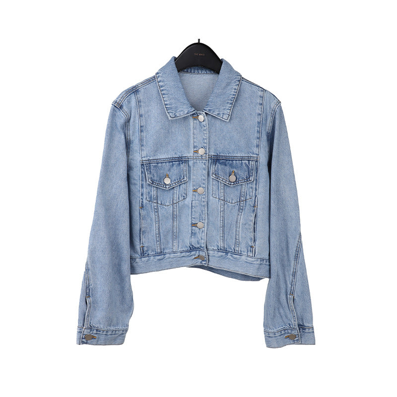 Vintage old washed denim jacket