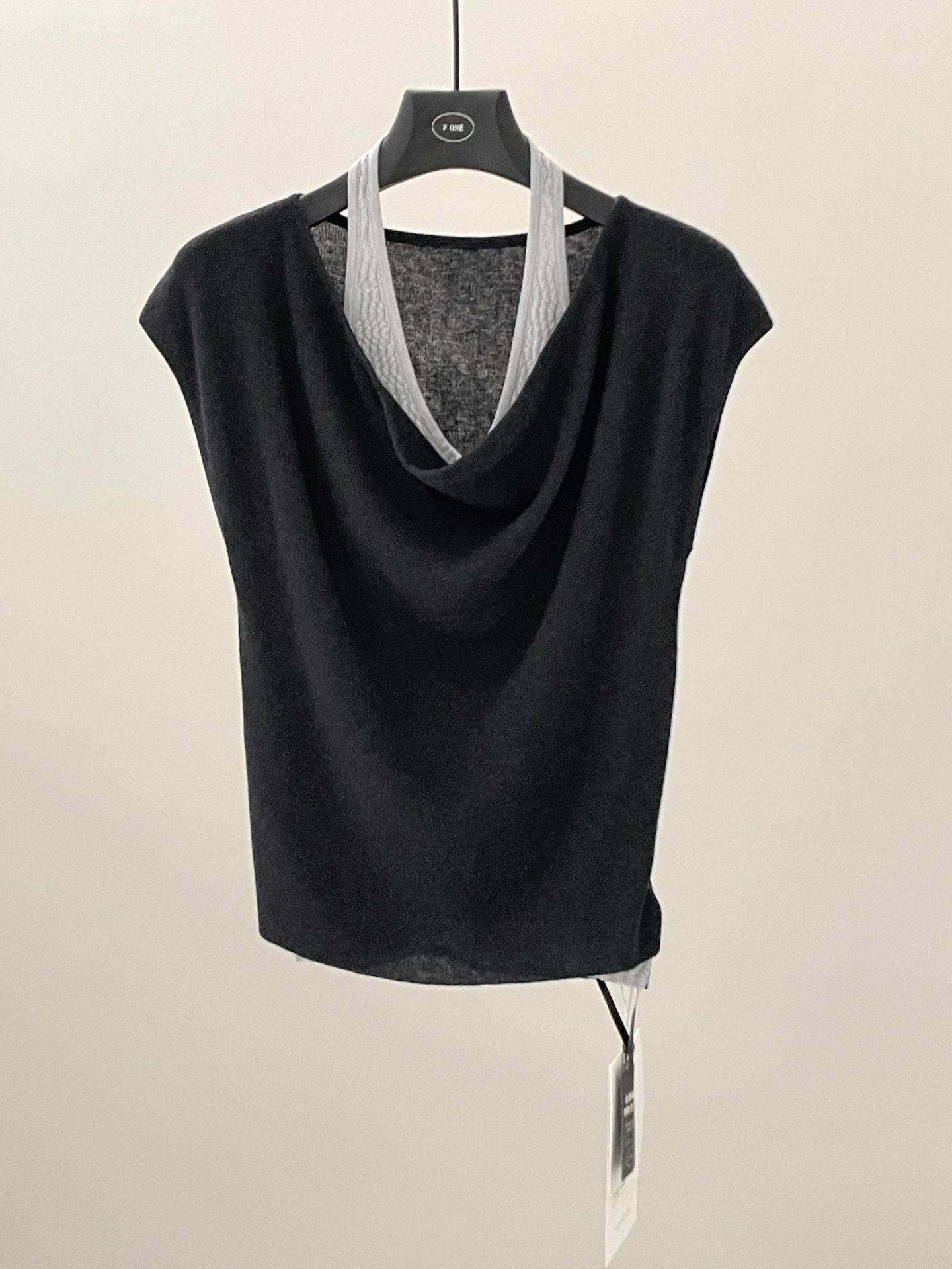 Premium one-word shoulder fake two tops